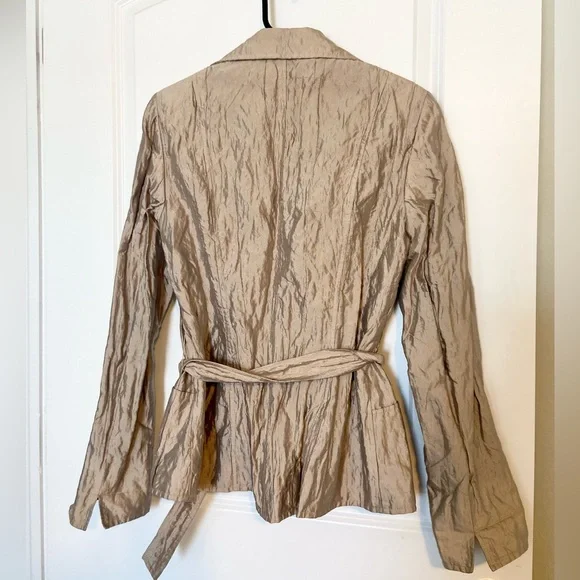 LAFAYETTE 148 NEW YORK METALLIC CRINKLE TOP, GUC - Picture 2 of 7